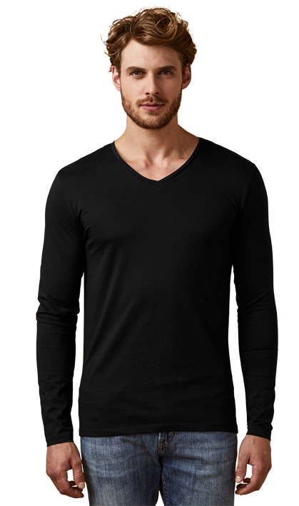 Promodoro X.O V-Neck Longsleeve Shirt Men