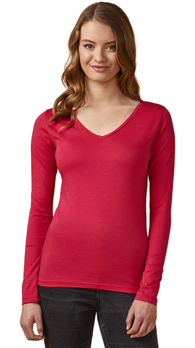 Promodoro X.O V-Neck Longsleeve Shirt Women