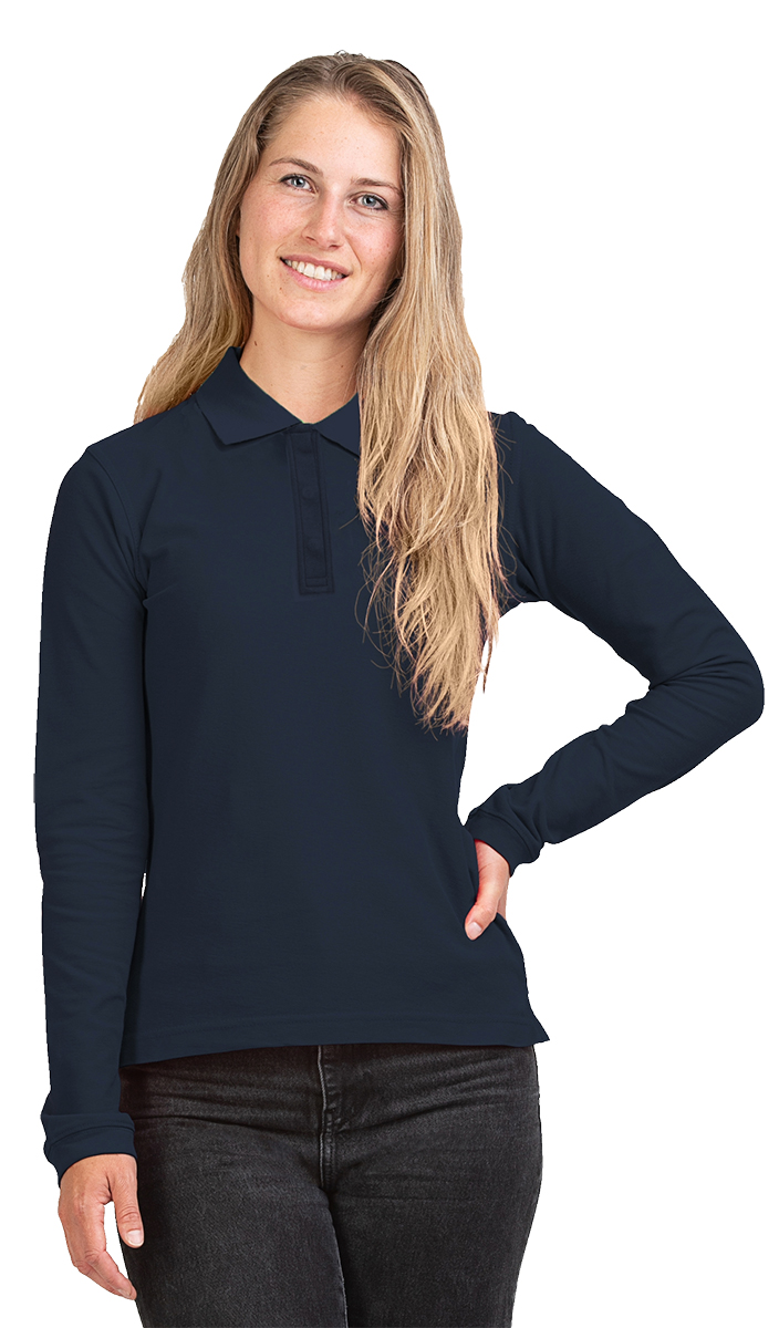 Damen Polo Pure Longsleeve
