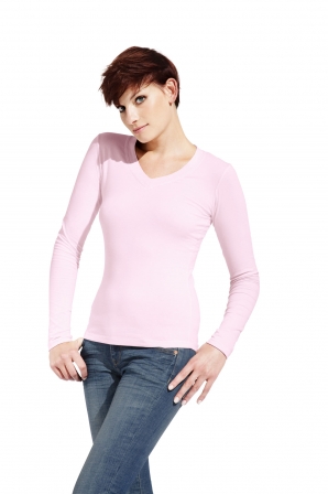 Damen Wellness V-Neck-T LS 