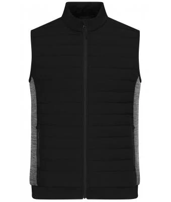 James & Nicholson Men's Padded Hybrid Vest
