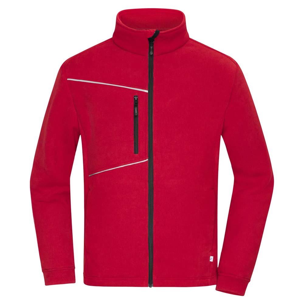 Fleece Jacket Corduroy Look 