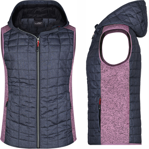 JN Ladie's Knitted Hybrid Vest