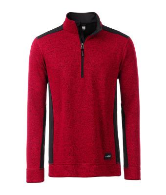 JN Mens Knitted Workear Fleece Halfzip
