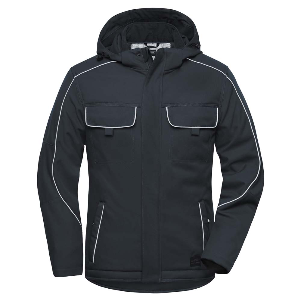 JN Workwear Softshell Padded Jacket Solid