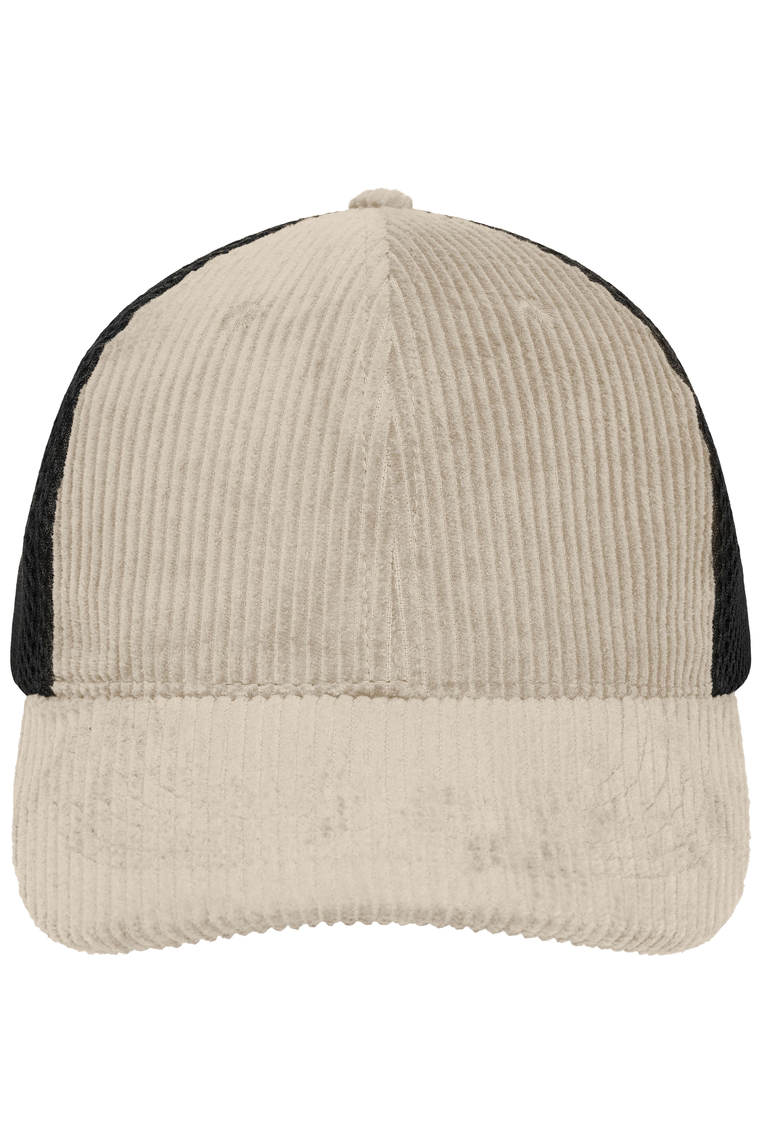 MB 6 Panel Corduroy-Mesh Cap Organic Cotton