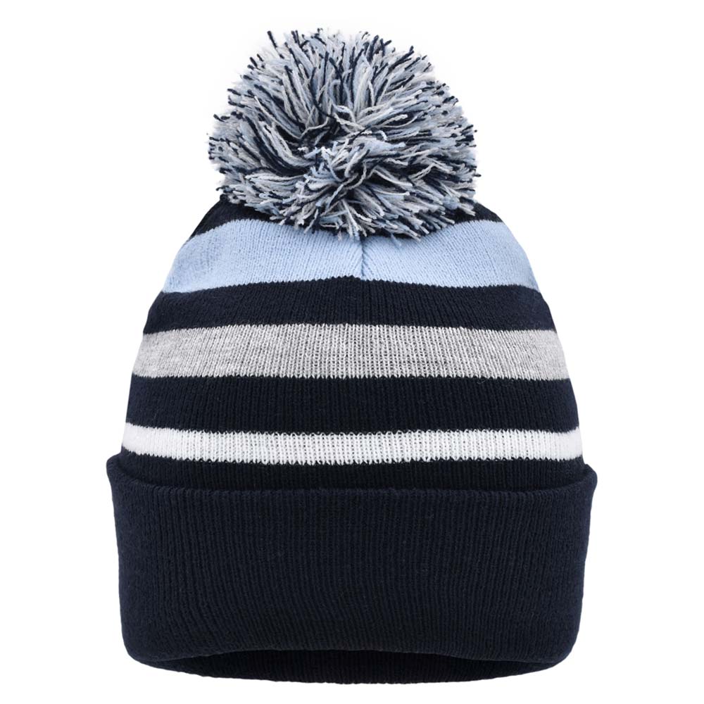 MB Striped Winter Beanie with Pompon