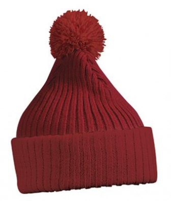 MB Knitted Cap with Pompon